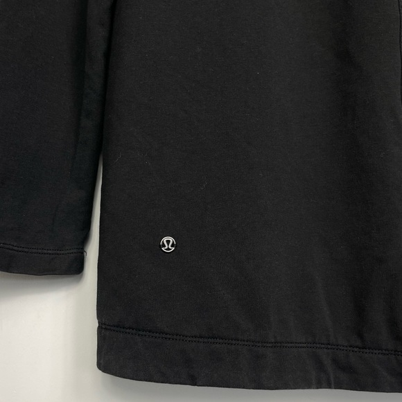 Lululemon Rulu Rally Wrap Black 6 Jacket Cardigan Sweater Snap Button Closure - Picture 10 of 16